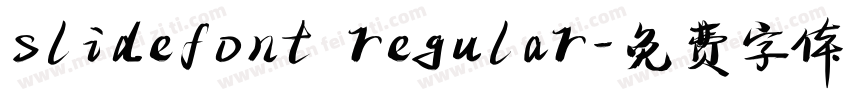 slidefont regular字体转换